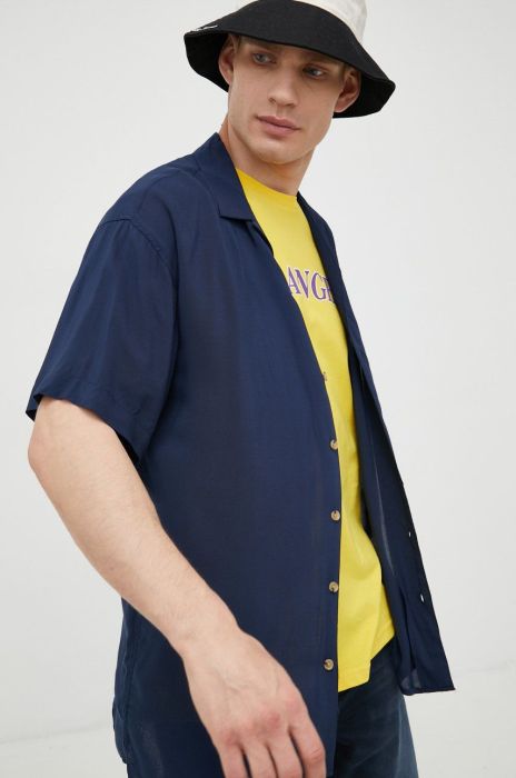 Сорочка Jack & Jones чоловіча колір синій relaxed