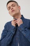 Джинсова сорочка Solid чоловіча regular класичний комір колір блакитний Джинсова сорочка Solid чоловіча regular класичний комір колір блакитний