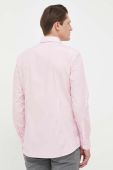 Сорочка BOSS чоловіча колір рожевий slim класичний комір