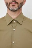 Сорочка BOSS чоловіча колір зелений slim класичний комір (3352284)