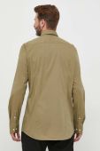 Сорочка BOSS чоловіча колір зелений slim класичний комір (3352284)