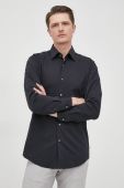 Сорочка BOSS чоловіча колір чорний slim класичний комір (2291880)