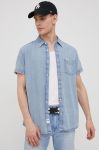 Джинсова сорочка Wrangler чоловіча regular класичний комір колір блакитний (2225650) Джинсова сорочка Wrangler чоловіча regular класичний комір колір блакитний (2225650)