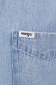 Джинсова сорочка Wrangler чоловіча regular класичний комір колір блакитний (2225650)