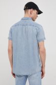 Джинсова сорочка Wrangler чоловіча regular класичний комір колір блакитний (2225650)