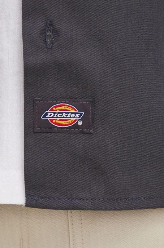 Сорочка Dickies чоловіча колір сірий regular класичний комір фото 2
