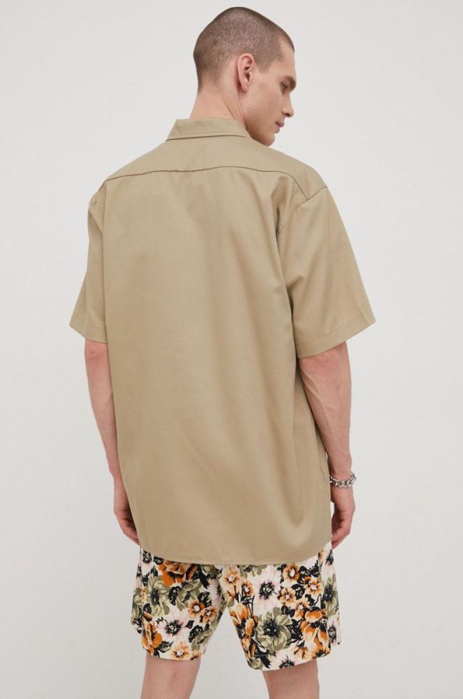 Сорочка Dickies чоловіча колір зелений regular класичний комір (2225665) фото 4