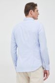 Сорочка La Martina чоловіча колір бірюзовий slim класичний комір
