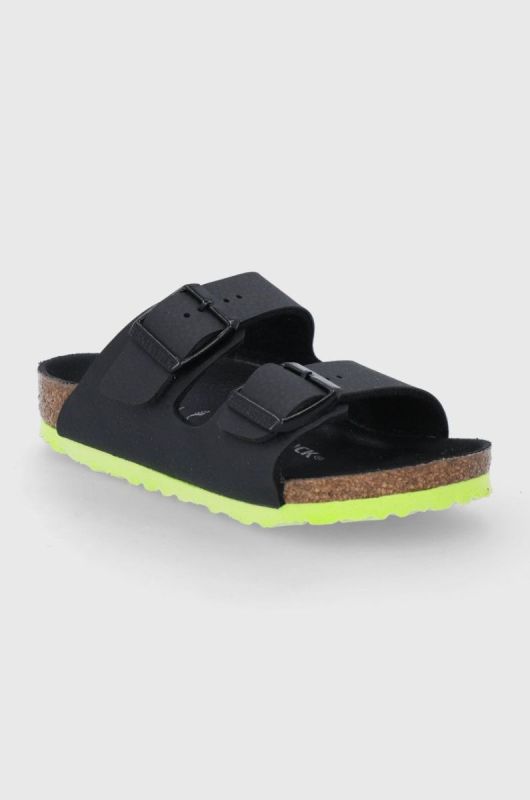 Дитячі шльопанці Birkenstock колір чорний фото 2
