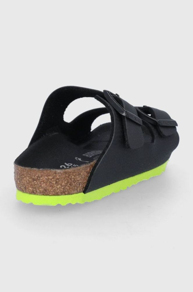 Дитячі шльопанці Birkenstock колір чорний фото 3