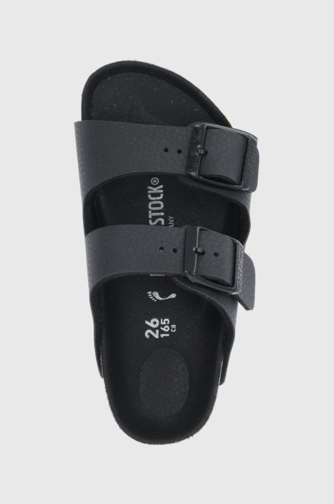 Дитячі шльопанці Birkenstock колір чорний фото 4
