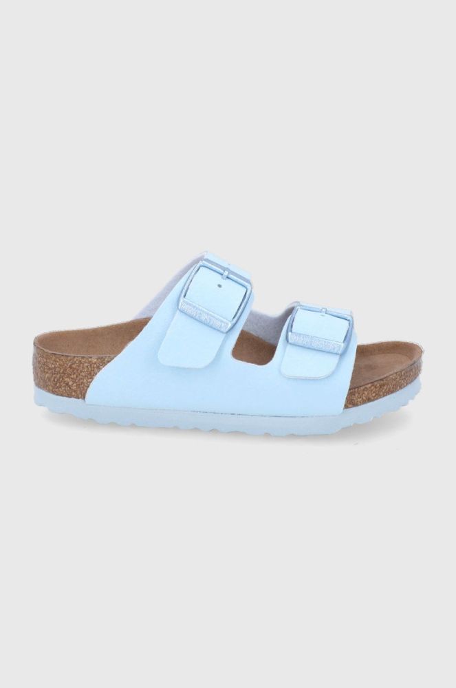 Дитячі шльопанці Birkenstock колір блакитний