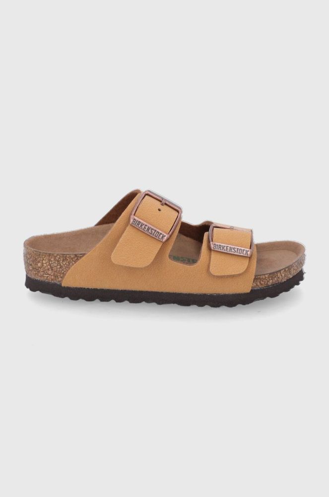 Дитячі шльопанці Birkenstock колір коричневий