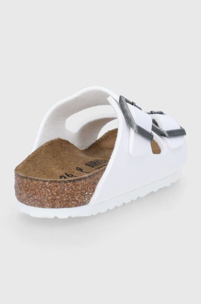 Дитячі шльопанці Birkenstock колір білий фото 3