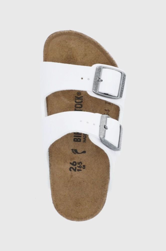 Дитячі шльопанці Birkenstock колір білий фото 4