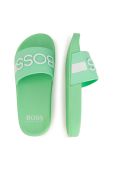 Дитячі шльопанці BOSS колір зелений
