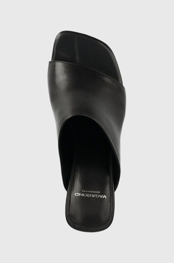 Шкіряні шльопанці Vagabond Shoemakers Luisa жіночі колір чорний каблук блок (2336085) фото 4