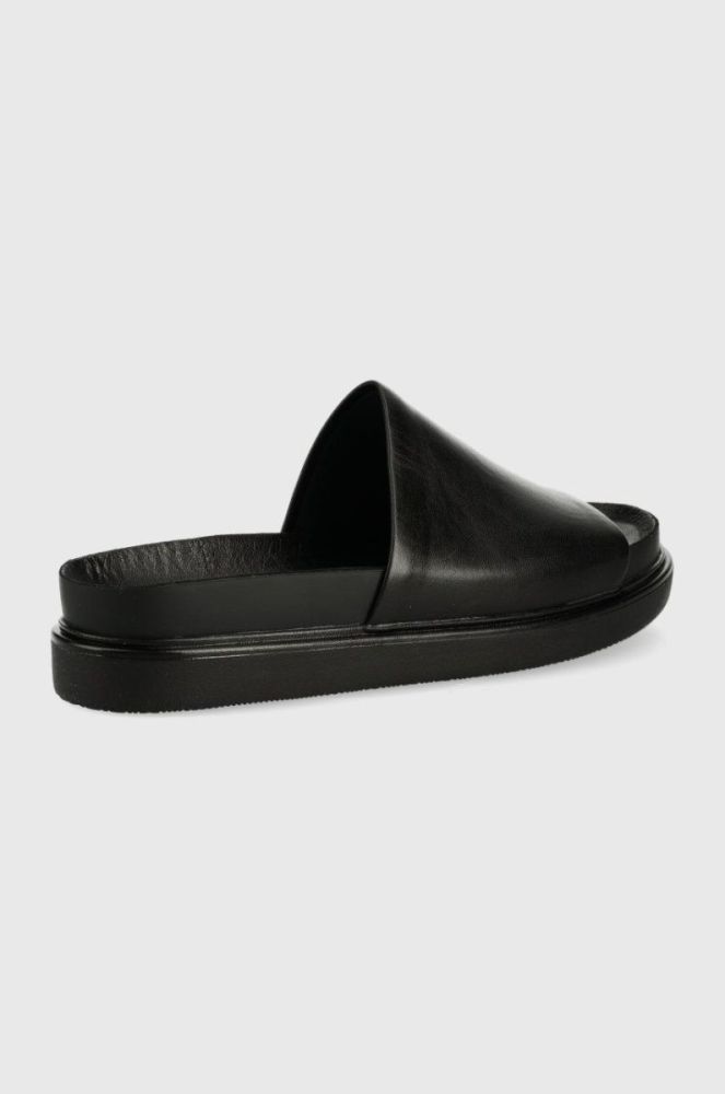 Шкіряні шльопанці Vagabond Shoemakers Erin жіночі колір чорний на платформі (2308928) фото 2