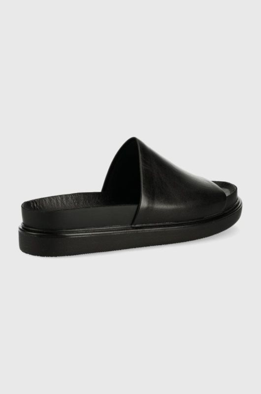 Шкіряні шльопанці Vagabond Shoemakers Erin жіночі колір чорний на платформі (2308928) фото 2