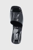 Шльопанці Karl Lagerfeld Jelly Blok Heel жіночі колір чорний каблук блок (2119997)