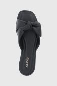 Шкіряні шльопанці Aldo Peony жіночі колір чорний