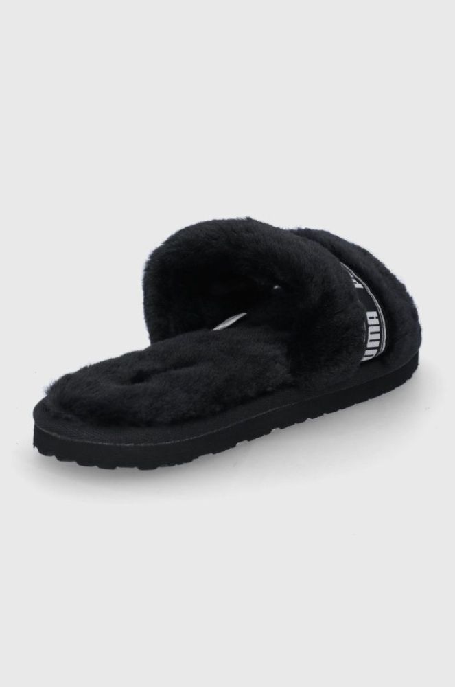Тапочки Puma Puma Fluff 384937 колір чорний фото 3