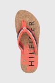 В'єтнамки Tommy Hilfiger жіночі колір помаранчевий на плоскому ходу