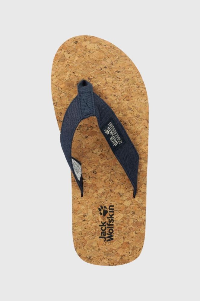 В'єтнамки Jack Wolfskin жіночі колір синій на плоскому ходу фото 4