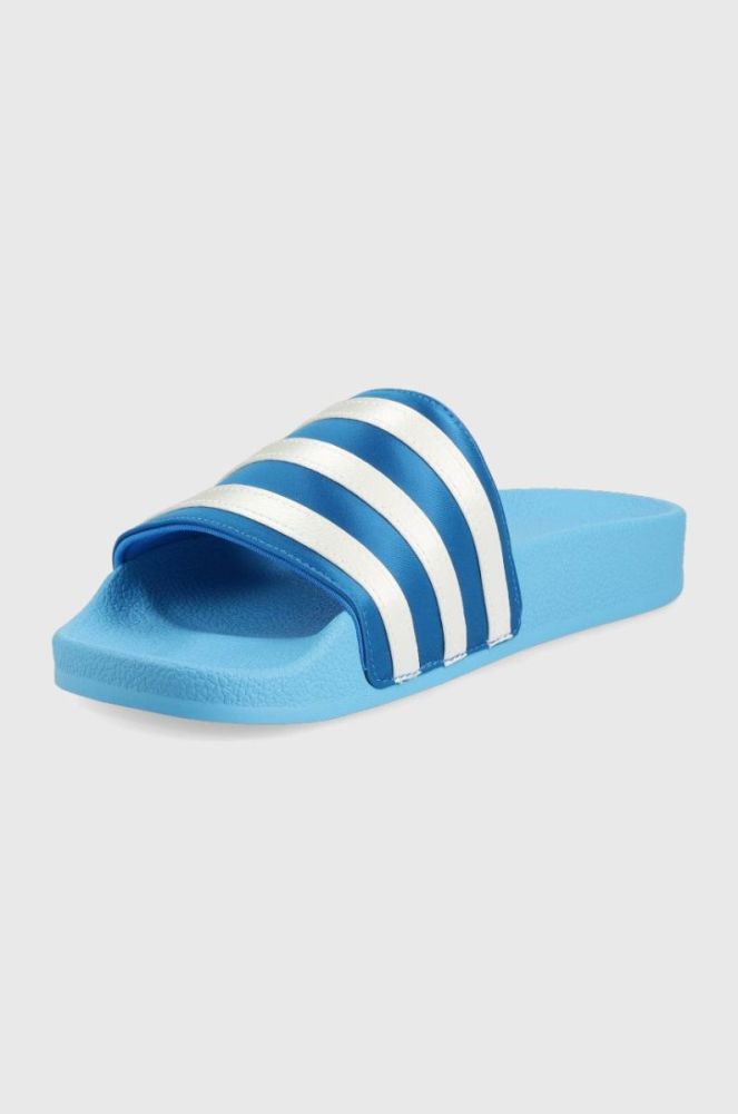 Шльопанці adidas Originals Adilette GX8639 жіночі колір блакитний фото 3