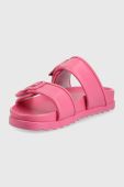 Шльопанці Chiara Ferragni жіночі колір рожевий на платформі (2348921)