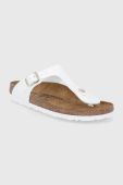В'єтнамки Birkenstock Gizeh жіночі колір білий на плоскому ходу Narrow Width 1005300-White