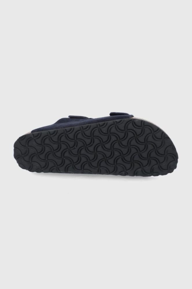 Замшеві шльопанці Birkenstock Arizona жіночі колір синій 1020716-Midnight фото 5