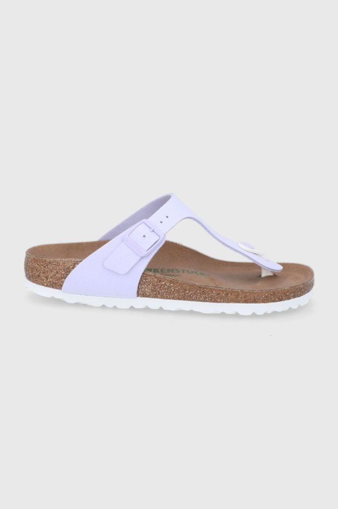 В'єтнамки Birkenstock Gizeh жіночі колір рожевий на плоскому ходу