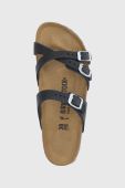 Замшеві шльопанці Birkenstock Franca жіночі колір чорний Narrow Width Замшеві шльопанці Birkenstock Franca жіночі колір чорний Narrow Width