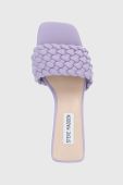 Шльопанці Steve Madden Monte Carlo жіночі колір фіолетовий каблук блок