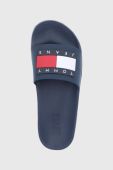 Шльопанці Tommy Jeans жіночі колір синій