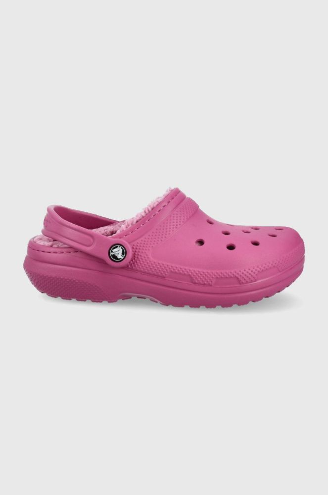 Тапочки Crocs Classic Lined Clog колір фіолетовий 203591