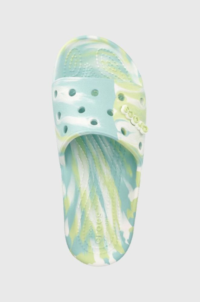 Шльопанці Crocs жіночі колір зелений фото 4