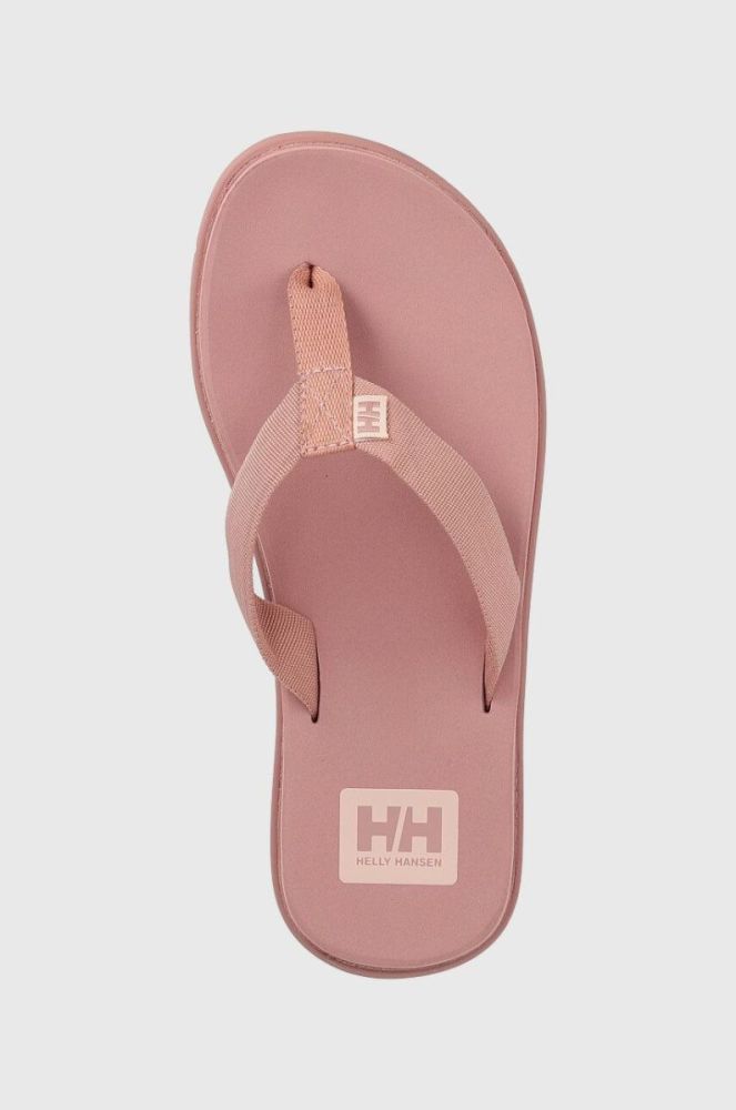 В'єтнамки Helly Hansen жіночі колір рожевий на плоскому ходу фото 4