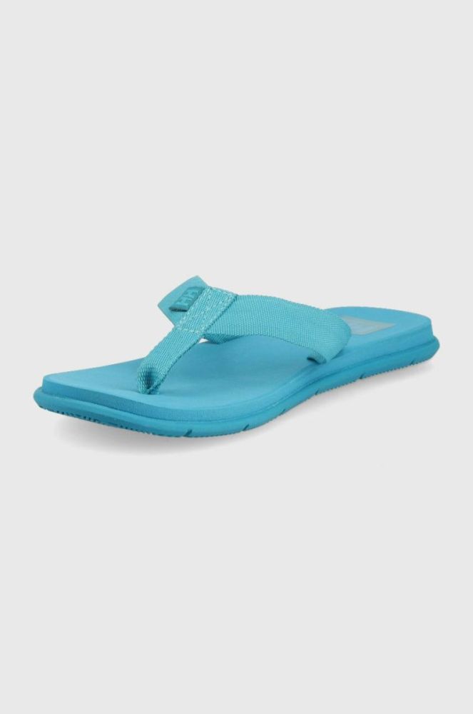 В'єтнамки Helly Hansen жіночі колір бірюзовий на плоскому ходу фото 4