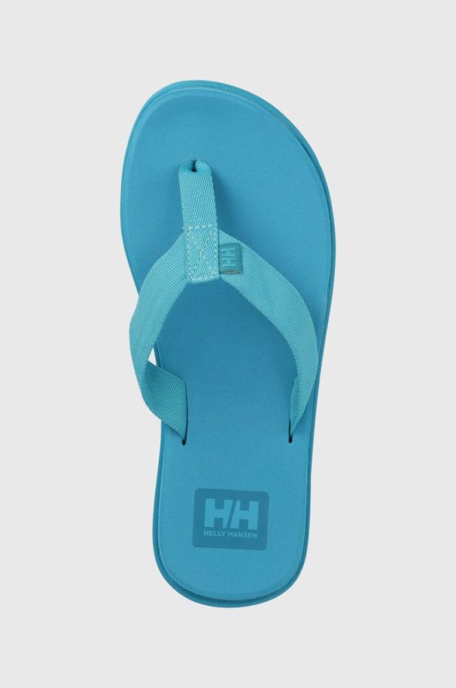В'єтнамки Helly Hansen жіночі колір бірюзовий на плоскому ходу фото 9