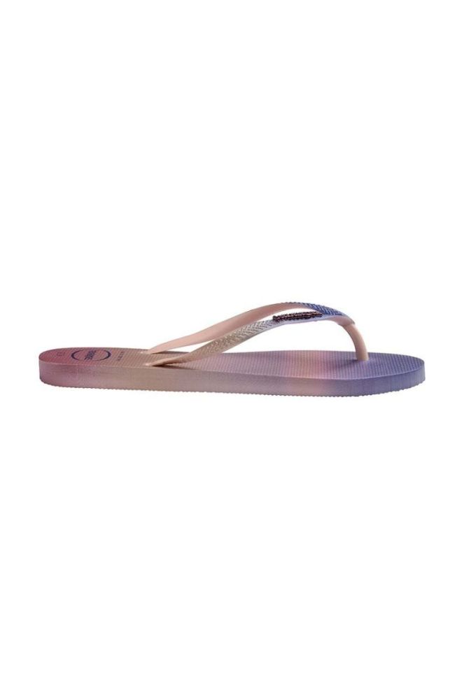 В'єтнамки Havaianas Slim Gradient Sunset жіночі на плоскому ходу колір барвистий фото 3