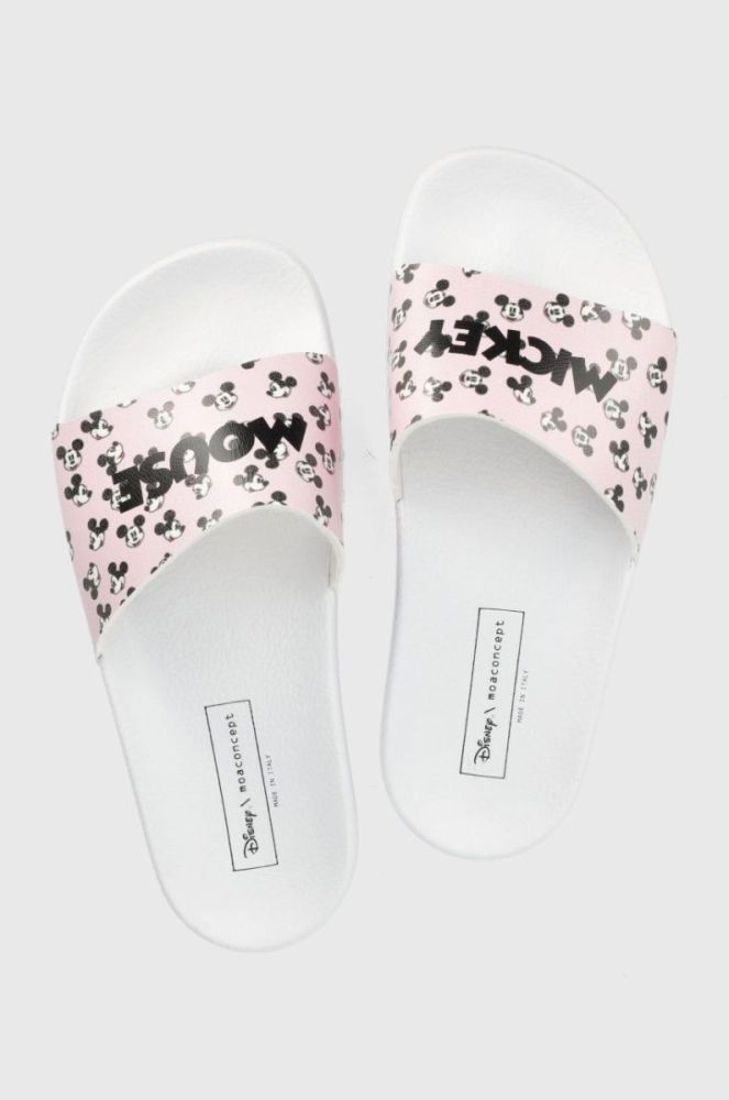 Шльопанці MOA Concept Slippers Disney жіночі колір білий фото 4