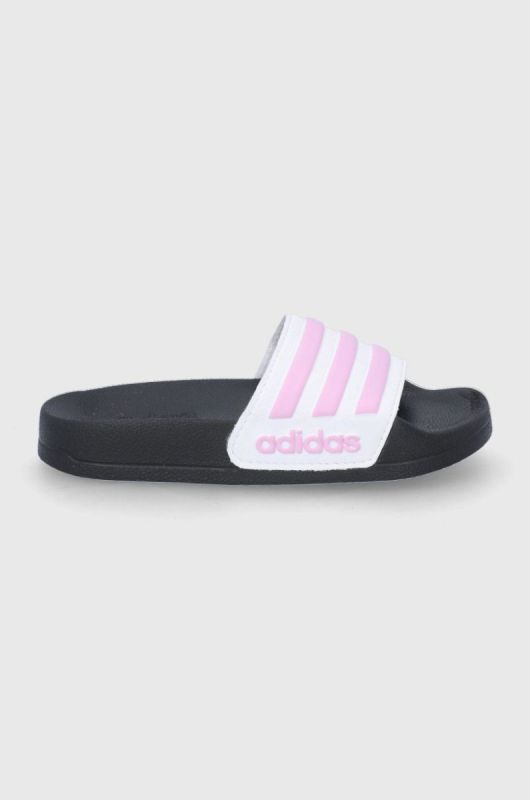 Дитячі шльопанці adidas колір рожевий