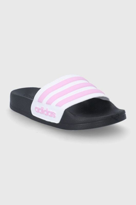 Дитячі шльопанці adidas колір рожевий фото 2