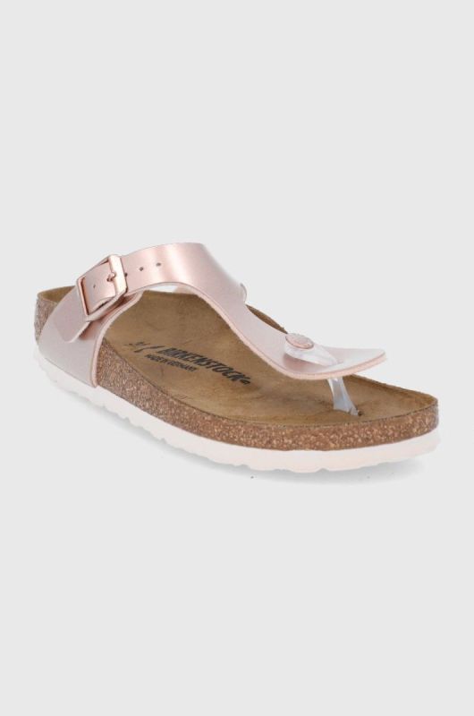 Дитячі в'єтнамки Birkenstock колір золотий (1983803) фото 2