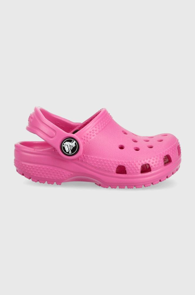 Дитячі шльопанці Crocs колір рожевий (3341014)