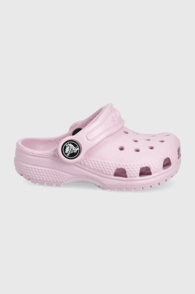 Дитячі шльопанці Crocs колір рожевий (2148104)