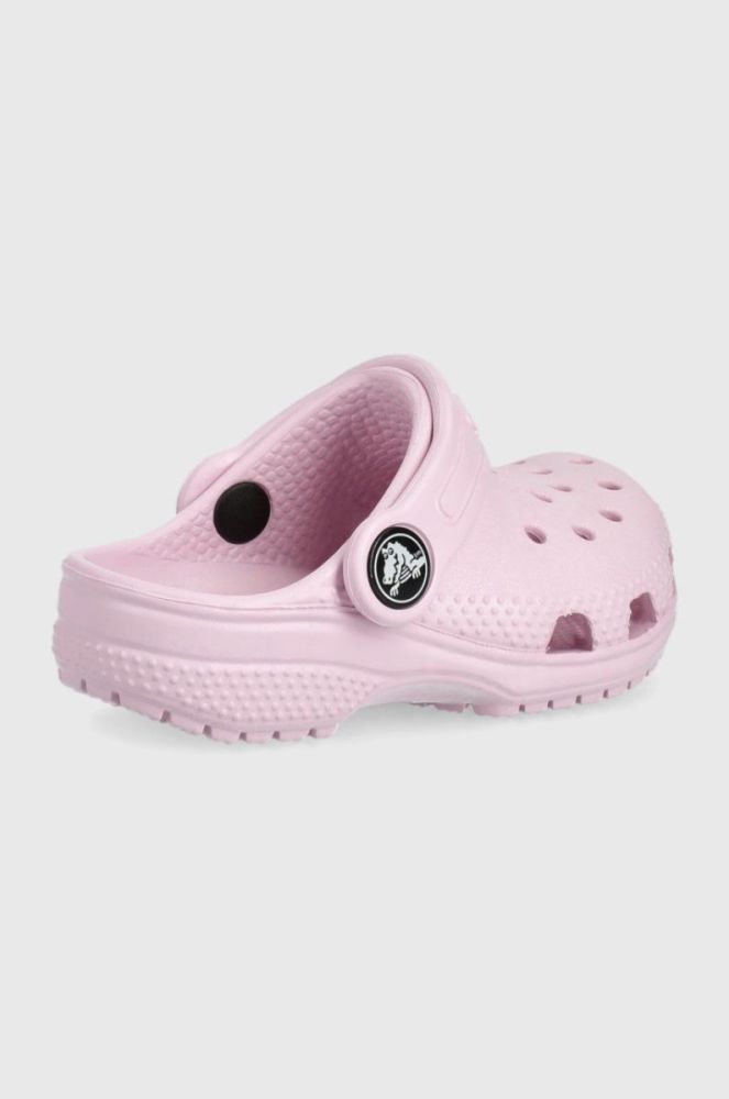 Дитячі шльопанці Crocs колір рожевий (2148104) фото 2
