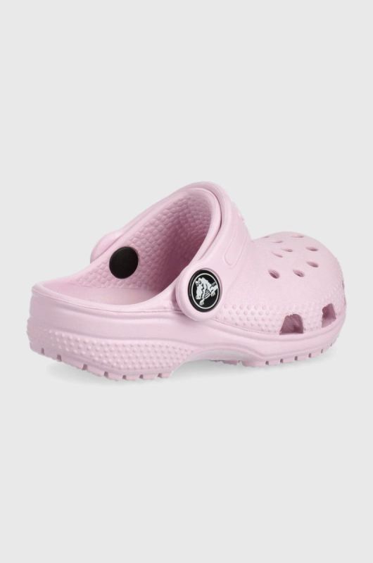 Дитячі шльопанці Crocs колір рожевий (2148104) фото 2